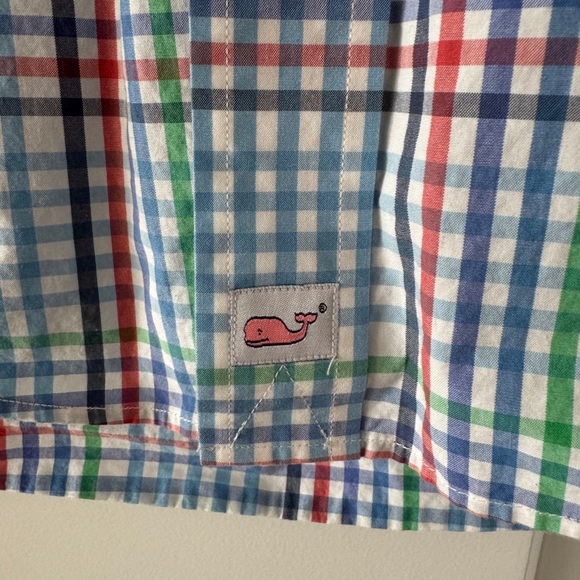 Vineyard Vines Murray Shirt Small Plaid Easter Men’s Button-Up EUC - Picture 2 of 4